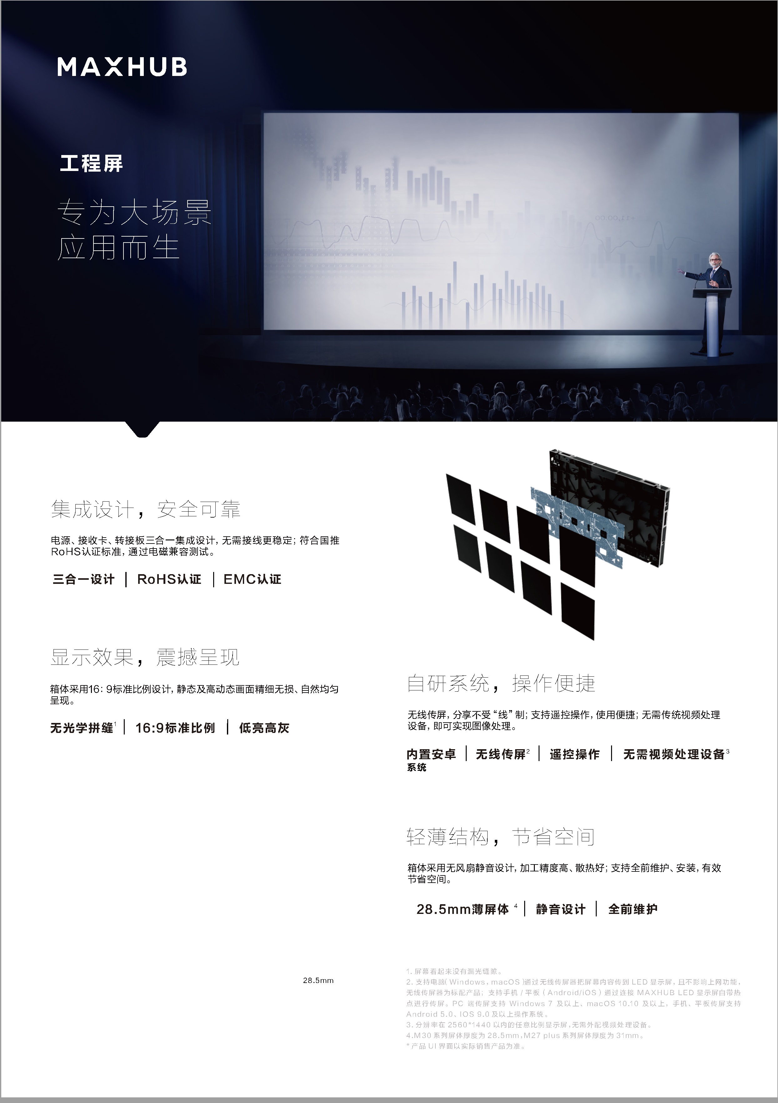 maxhubled一体机工程屏产品彩页