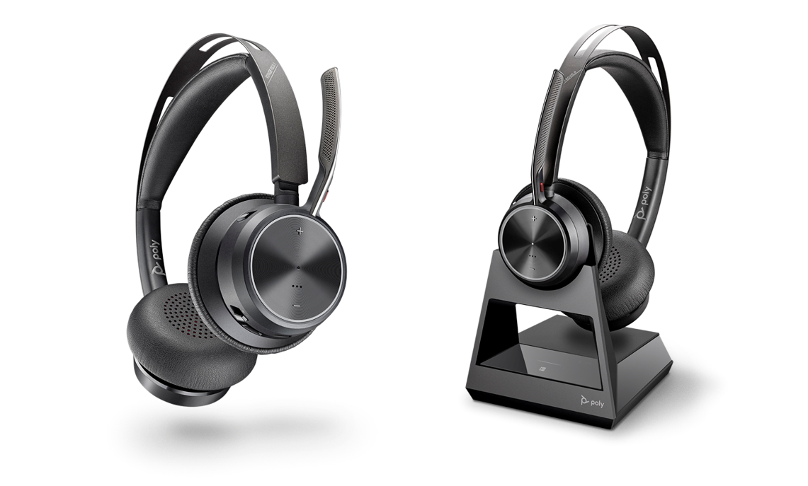 凝聚专注体验polyvoyagerfocus2智能无线耳机来了