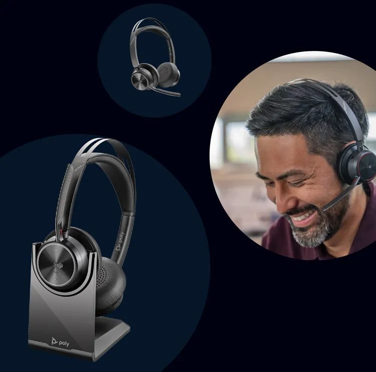 polyvoyagerfocus2智能无线耳机