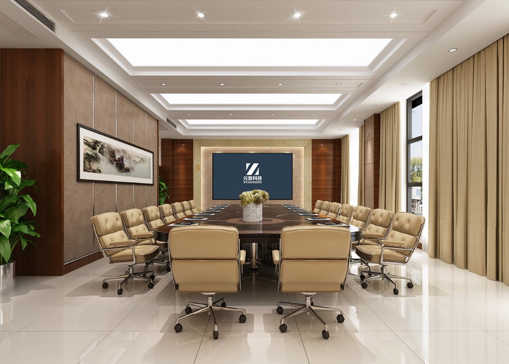 商业公司智能多媒体会议室高端商务风格